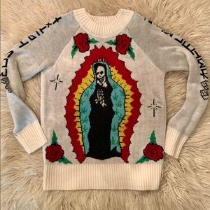 ‼️SOLD‼️UNIF sweater “HIGH NOW, DIE LATER”